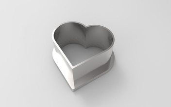 heart cookie cutter pinshape 3d-design 3d print model - Mito3D