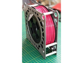 filament spool box pinshape casette case holder 3d print model - Mito3D