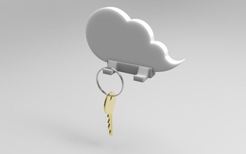 cloud keychain holder pinshape Conception 3d 3d print model - Mito3D