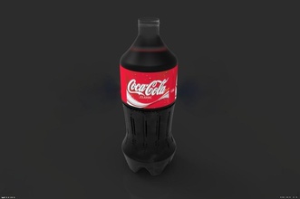 cola bottle design pinshape stl-file stl-files stl bottles 3d print model - Mito3D