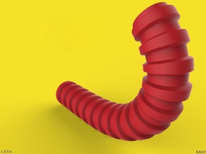 tubo flexible pinshape archivo stl flexibletube 3d print model - Mito3D