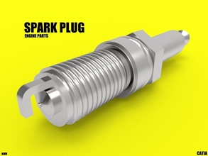 spark plug pinshape stl-file free-model free models spark-plug 3d print model - Mito3D