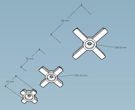 suporte carretel 45 70 100mm pinshape bobina filamento caso Diseño 3d 3d print model - Mito3D