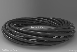 fibras retorcidas pinshape gratis 3d modelo trenzado 3d print model - Mito3D
