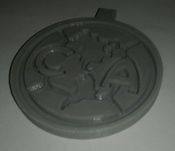 escudo futbol el Amerika pinshape 3d print model - Mito3D
