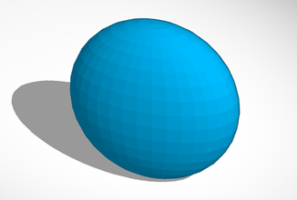squished ball autodesk tinkercad pinshape 3d print model - Mito3D