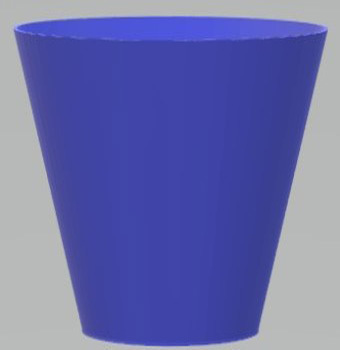 Blumentopf Ablaufloch pinshape pot Pflanzer 3D print model - Mito3D