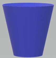 plant pot - drain hole pinshape planter 3d print model - Mito3D
