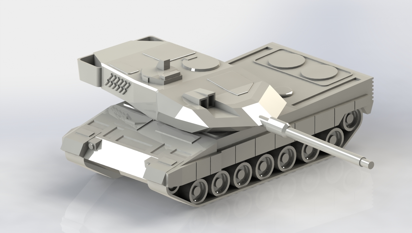 leopard 2 serbatoio battaglia principale pinshape 3D print model - Mito3D