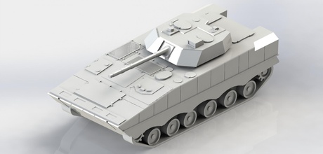 zbd-04a infantry fighting vehicle pinshape tank armored-car 3d print model - Mito3D