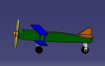 avión pinshape aeronave 3d print model - Mito3D