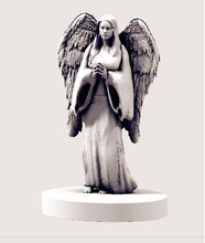 angel statue pinshape pinshape-support-free-design-contest stone religion angels sculpture 3d print model - Mito3D