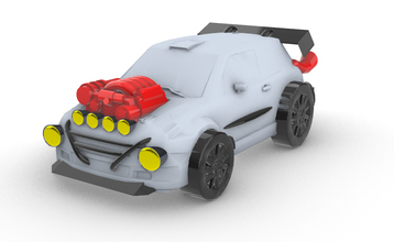 fantasyrallycar pinshape carro 3d print model - Mito3D