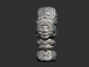 mayan statue pinshape figurine aztec sculpture mexico 3d print model - Mito3D