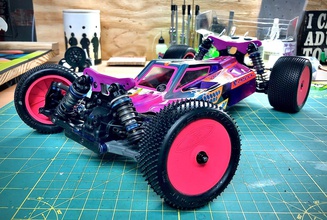 team b64d - printable parts pinshape buggy 4wd ae team-raffee 3d print model - Mito3D