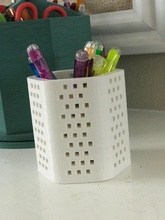 pencil holder pinshape free-3d-model pencil-holder containers helpful 3d print model - Mito3D