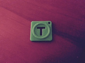 thingiverse logotipo keychain pinshape chaveiro 3d print model - Mito3D
