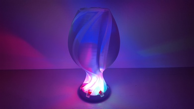 lâmpada 2 pinshape sombra lâmpadas abajur vaso modo impressão vasos 3d print model - Mito3D