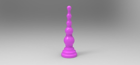 bolas anal 4 pinshape analplug plug printable imprimir analballs brinquedo adulto 3d print model - Mito3D