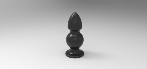 plug anal 1 pinshape analplug printable imprimir brinquedo adulto 3d print model - Mito3D