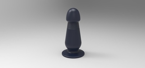 plug anal 2 pinshape analplug enchufe imprimible impresión juguete adulto 3d print model - Mito3D