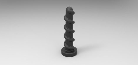 plug anal 5 pinshape parafuso analplug printable imprimir brinquedo adulto 3d print model - Mito3D