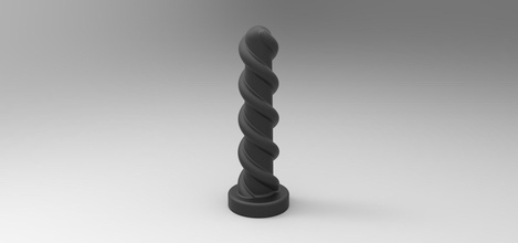 plug anal 6 pinshape tornillo analplug enchufe imprimible impresión juguete adulto 3d print model - Mito3D
