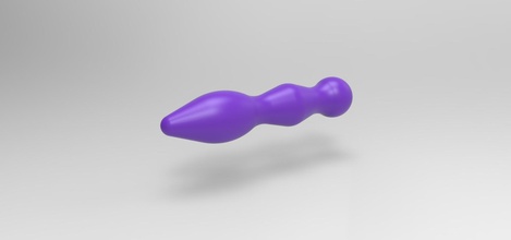 plug anal 8 pinshape analplug printable imprimir brinquedo adulto 3d print model - Mito3D