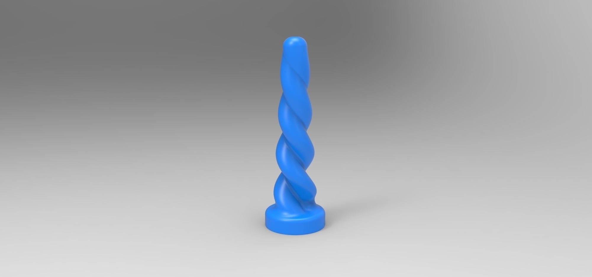 anal plug 14 pinshape spiral screw analplug printable print toy adult 3D print model - Mito3D