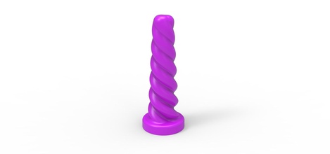 plug anal 16 pinshape vis spirale analplug fiche imprimable d'impression jouet adulte 3d print model - Mito3D