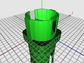 bobine filament vis stacker pinshape paramétrique openscad makerbot 3d 3d print model - Mito3D