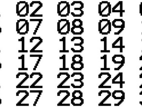 terminal fuente números 01 30 pinshape accesorios dígitos archivo 3d print model - Mito3D