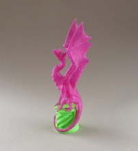 aria dragón doble extrusión pinshape juego tronos fantasía 3d print model - Mito3D