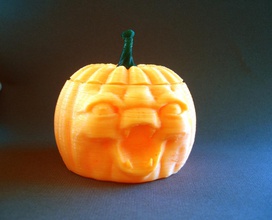pumpkin gree pinshape jack-o-lantern halloween 3d print model - Mito3D