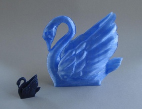 odile swan pinshape pinshape-support-free-design-contest supports figurine bird 3d print model - Mito3D