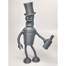 bender artikuliert pinshape Robotik Roboter futurama Figur Abbildung doll Charakter cartoon bending rodriguez action 3d print model - Mito3D