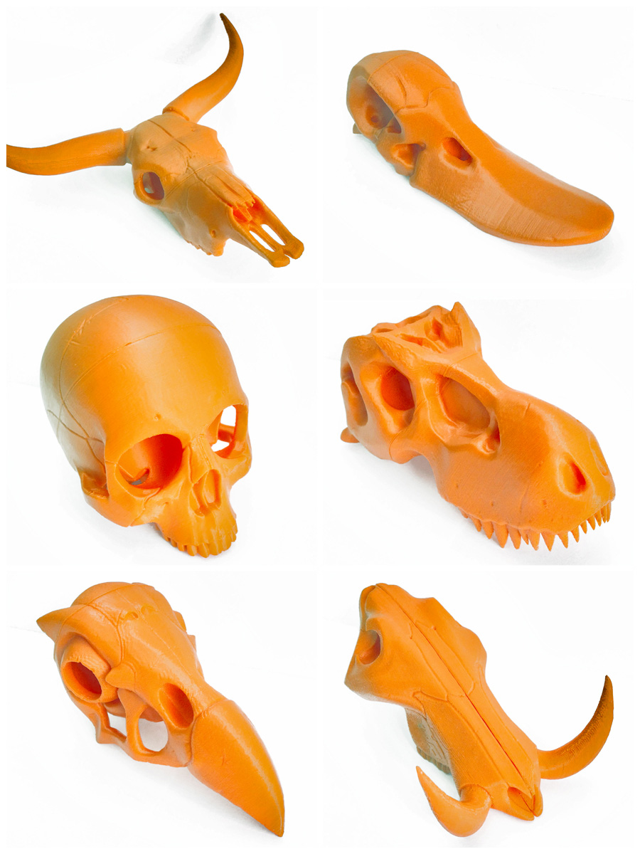 boneheads set 1 3dkitbashcom pinshape L'impression 3d Imprimante prend charge 3dkitbash crânes 3D print model - Mito3D