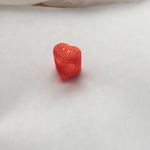 wave heart ring pinshape love jewlery 3d print model - Mito3D