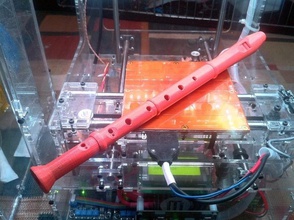 Blockflöte Musik instrument pinshape recorder 3d print model - Mito3D