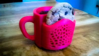 cookie xícara café pinshape decoração cozinha chá copos taça 3d print model - Mito3D