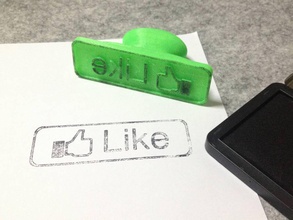 stamp pinshape facebook 3d print model - Mito3D