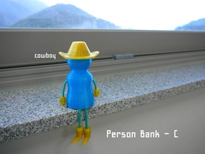person bank - pinshape toy piggy money desk decor coin 3d print model - Mito3D