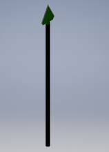 seta dc verde pinshape composto arco pontas 3d print model - Mito3D