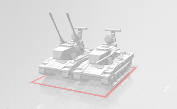 type 87 anti-aircraft gun tank pinshape military modelkit model japan weapons weapon military-vehicle 3d print model - Mito3D