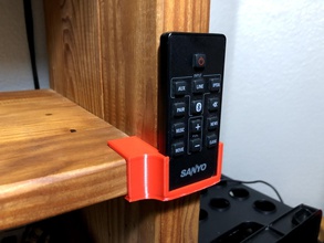 shelf clip remote control pinshape mount storage remote-control
