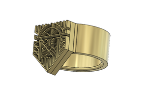 odin anneau pinshape formen d'origine tendance creative vicking mode anneaux odinring 3d print model - Mito3D