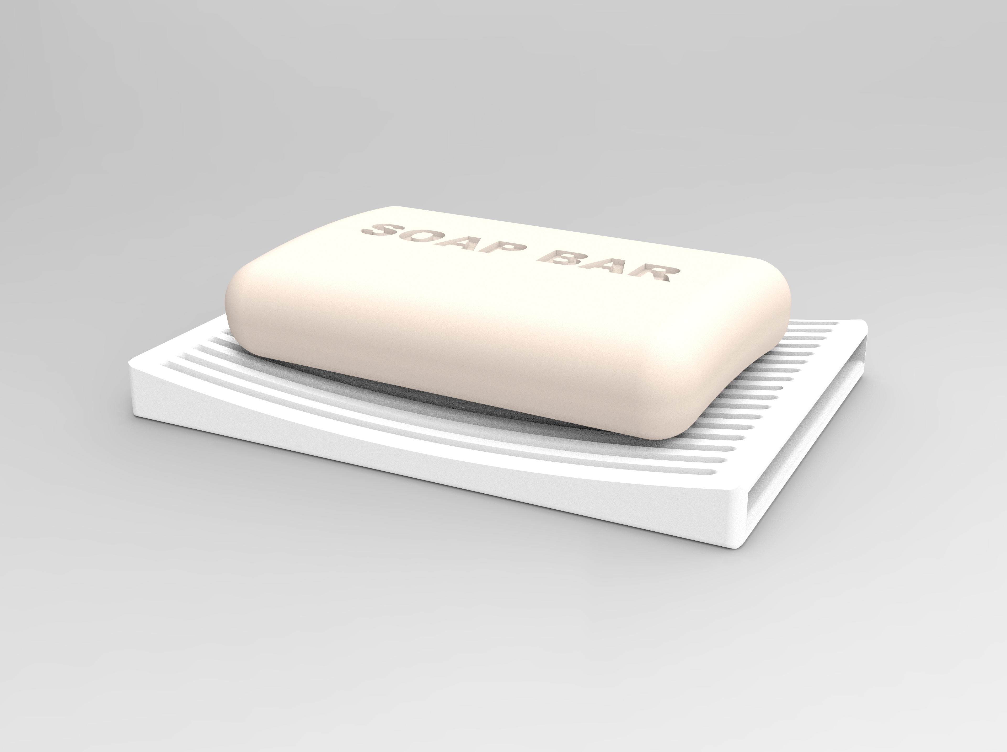 einfache Seifenablage pinshape Halter bar Seife soap holder saver 3D print model - Mito3D
