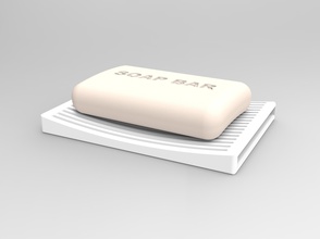 simple porte savon pinshape titulaire bar veille 3d print model - Mito3D