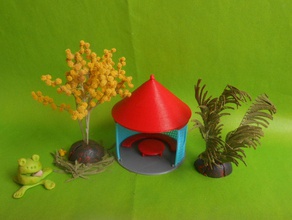 pavilhão pinshape jardim 3d print model - Mito3D