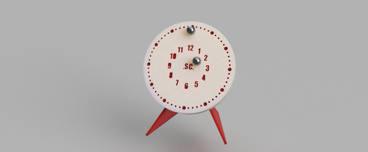 corona reloj pinshape acero bola imanes relojes 3d print model - Mito3D